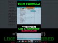 Excel Tips Tricks How To Use TRIM Formula In Excel How To Use TRIM Function In Excel Excel