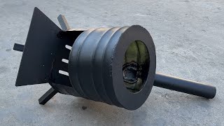 Amazing Construction Diy - A Extremely Bold Idea For Making A Smart Wood Stove From Metal Barrel