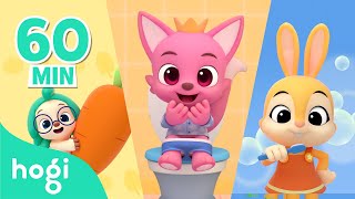 Potty Song &amp; Brush your teeth song | Compilation | Learn Healthy Habits | Hogi &amp; Pinkfong