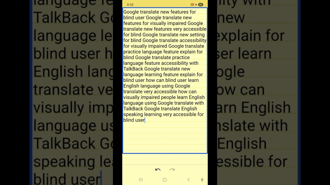 Google translate fantastic new practice language update for blind learn English using AI voice