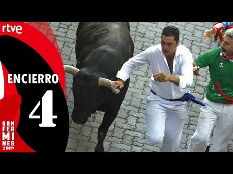 CUARTO ENCIERRO de San Fermín 2019 | Toros de Jandilla