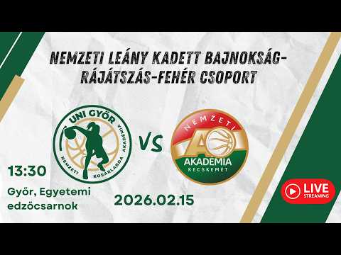 UNI GYŐR NKA TSE/B - KECSKEMÉTI KA U16