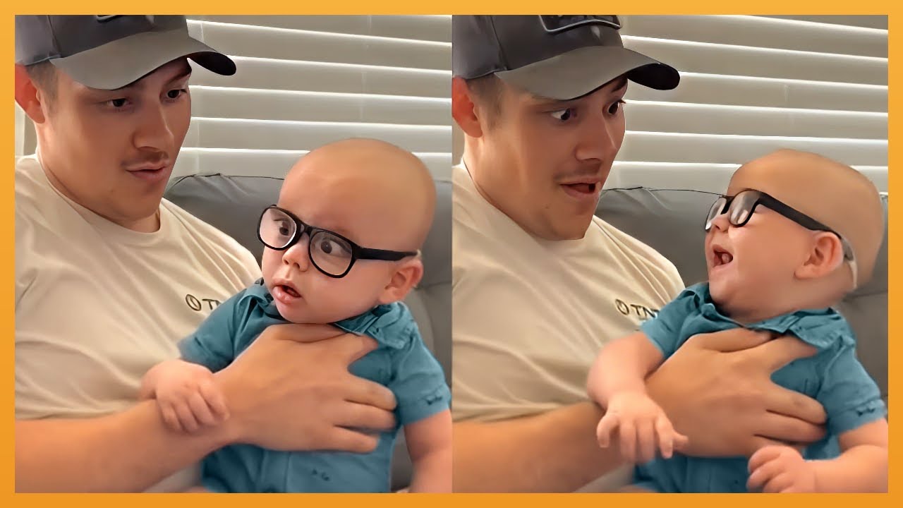 CUTE BABIES SEEING CLEARLY FOR FIRST TIME !