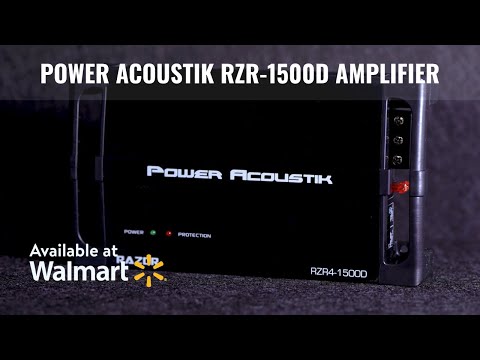RZR4-1500D 4-Channel Amp | Compact Power, Big Output | Power Acoustik Car Audio @ Walmart