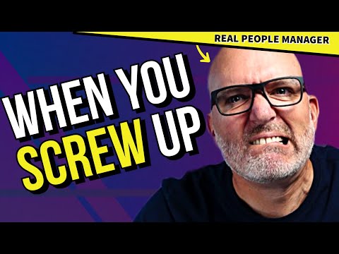 How to get over making a mistake at work