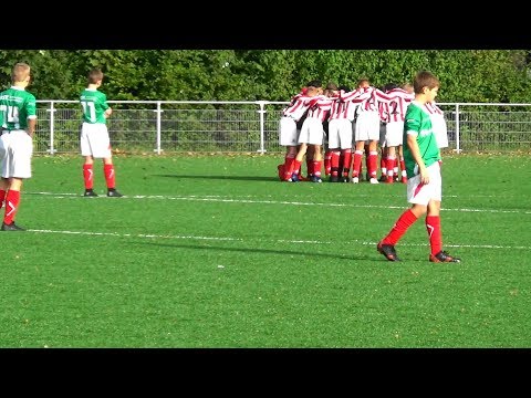 Voor aanvang DOVO JO13-1 -  SV Geinoord JO13-1