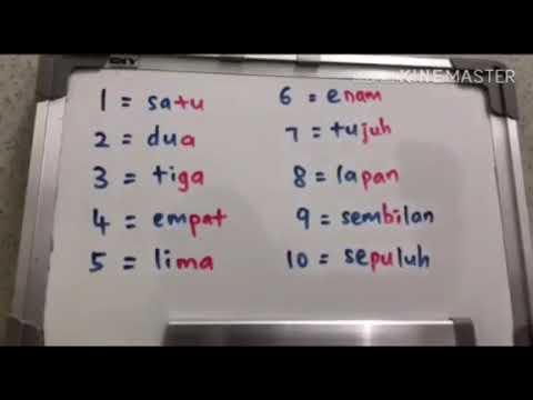 马来西亚 马来语数字- Numbers in Malay Language 1-20