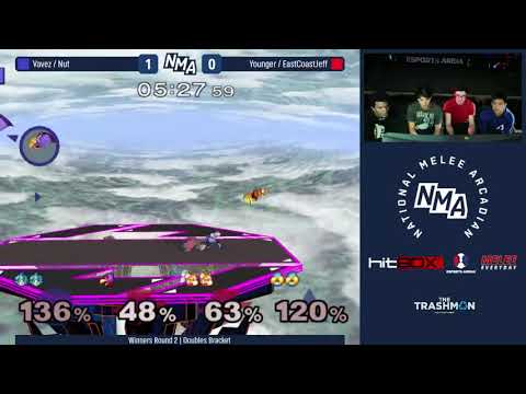 NMA2 - Vavez / Nut (Blue) VS Younger / EastCoastJeff (Red) - SSBM Winners Round 3