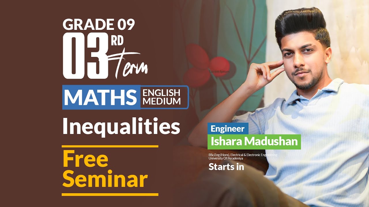 Grade 09 English Medium - 3rd Term Free Seminar