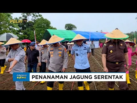 POLDA SULTRA TANAM JAGUNG DI KONAWE UTARA DUKUNG KETAHANAN PANGAN