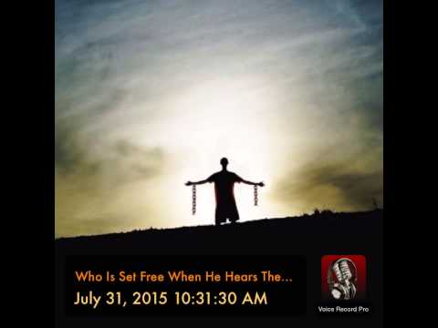 Who Is Set Free When He Hears The Sound Of Your Voice Calling Him. Jesus Oh Holy Jesus Christ Father