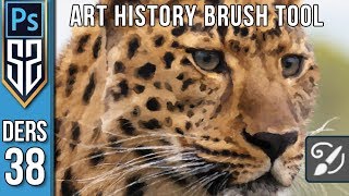 38: Photoshop Art Brush Tool | Yağlı Boya Efekti | Photoshop Dersleri Eğitim Seti