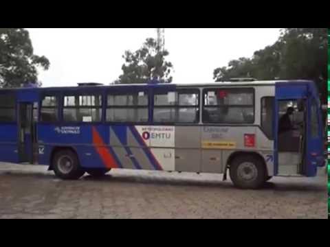 Caio Vitória 1991 MB OF 1318   Expresso SBC 211 manobrando na garagem