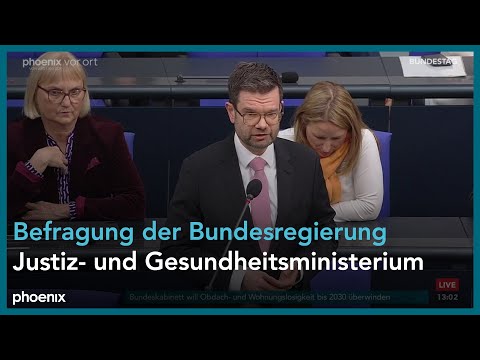 165. Sitzung des Deutschen Bundestags: Befragung der Bundesregierung mit u.a. Karl Lauterbach