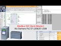 COM18 ModbusTCP Client Via Siemens S7 1200 S7 1500 PLC And TIA Portal