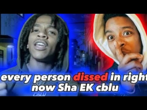 everyone dissed in right now Sha EK cblu