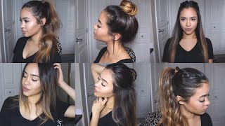 EASY + CUTE HAIRSTYLES FOR SCHOOL UNDER 5 MINUTES!