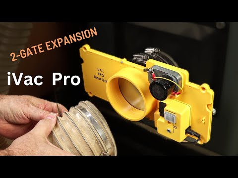 Install 2 Gate Expansion to iVac Pro Dust Collection System. Automated Woodworking Dust Collector