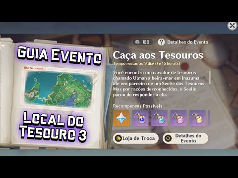 Guia Caça aos Tesouro : Local do Tesouro 3 - Genshin Impact
