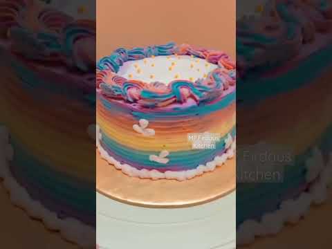 🌈Rainbow Chocolate Cake design #shortsvideo #cake #cakedecorating #chocolatecake #cake #viralshorts