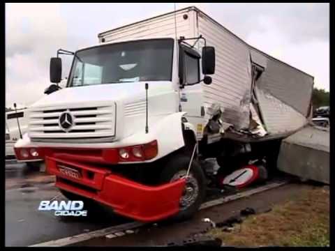 Band Cidade Campinas - Acidente na Rod. Dom Pedro - 21 09 2012