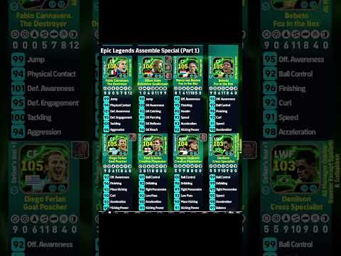 #Epic Legends Assemble Special All Training #pes #efootball #efootball2024 #freeepic #shorts