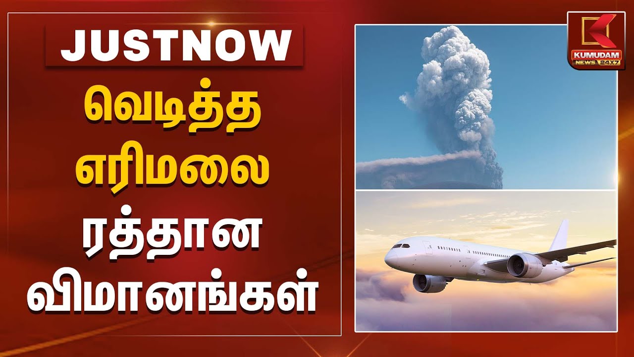 வெடித்த எரிமலை ரத்தான விமானங்கள் | Ethiopia Volcano