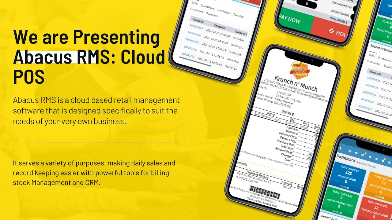 Abacus RMS: Cloud POS | Abacus Soft-Tech | Introduction to Main Features