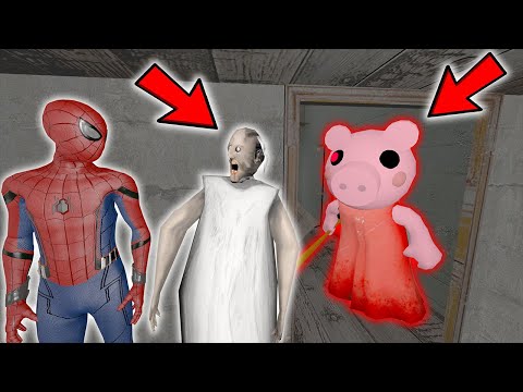 Granny vs Piggy vs Spider & The Nun Aliashraf Baldi Funny Horror Animation (Part 14)