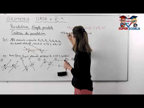 Clasa a VI-a - Paralelism. Drepte paralele. Criterii de paralelism. Partea a 2-a.