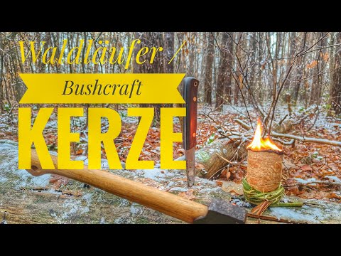 Waldläufer / Bushcraft Kerze / Candle #bushcraft #waldläufer #woodcraft