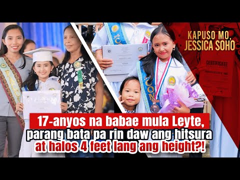 17-anyos na babae, parang bata raw ang hitsura at halos 4 feet ang height? | Kapuso Mo, Jessica Soho