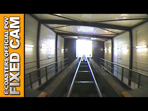 Psyke Underground Walibi Belgium - Roller Coaster Back View POV On Ride (Theme Park Belgium)