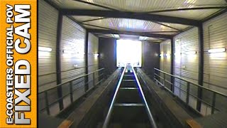 Psyke Underground Walibi Belgium - Roller Coaster Back View POV On Ride (Theme Park Belgium)