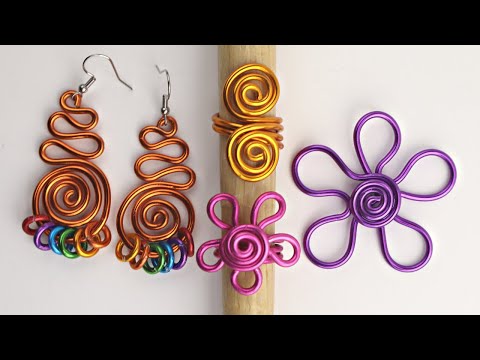 Chunky Aluminum Wire Jewelry 12 g Earrings, Rings & Pendants