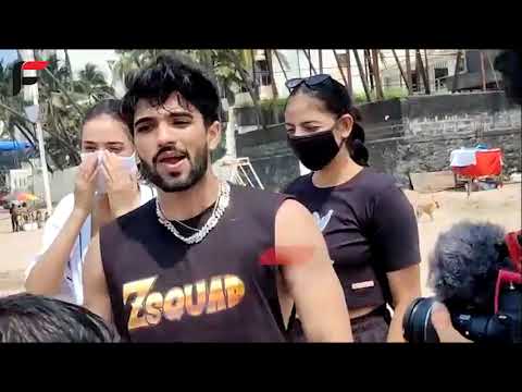 Zeeshan Khan ne Juhu beach par logon ko diya ye anokha Challenge