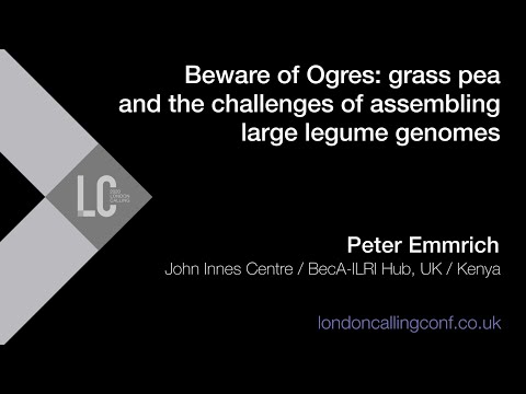 Beware of Ogres  grass pea and the challenges of assembling large legume genomes - Peter Emmrich