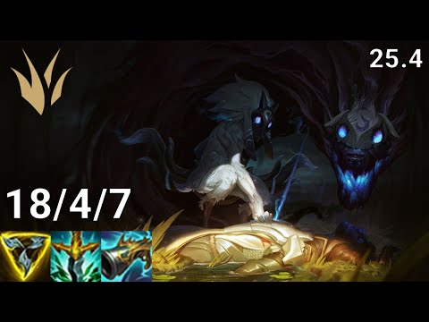 Kindred Jungle vs Kha'Zix - EUW Master | Patch 25.4