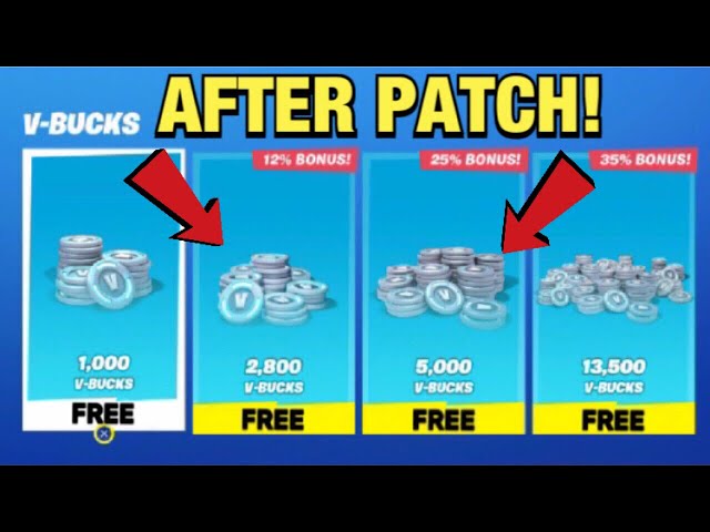 Free V Bucks Codes 2020 July