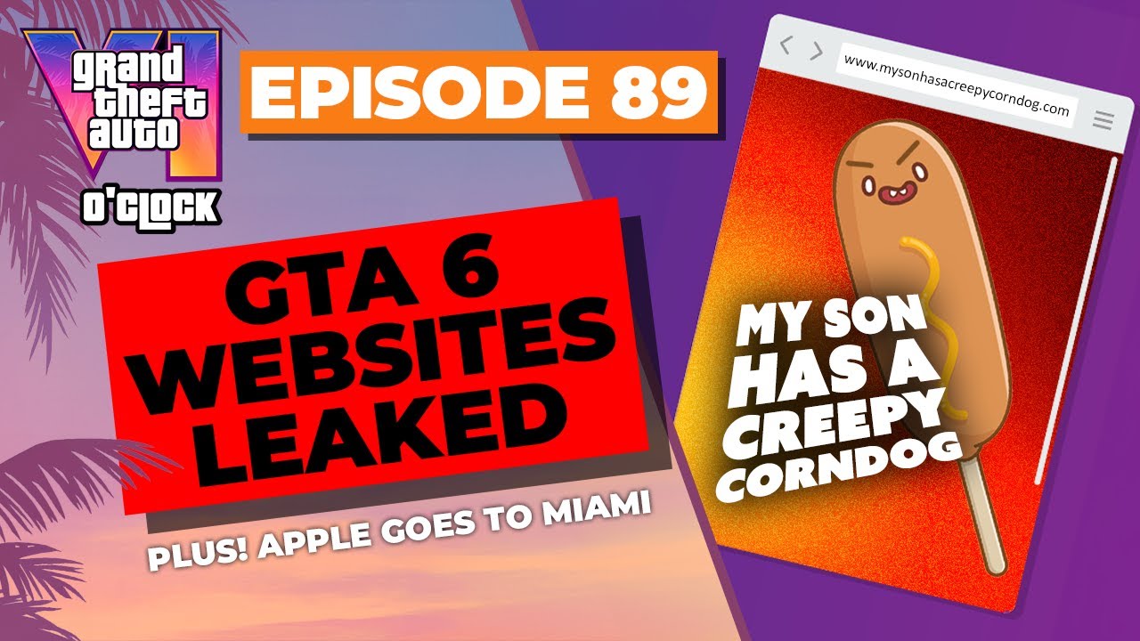 GTA6 Websites LEAKED - GTA VI O'clock - Episode 89 - YouTube