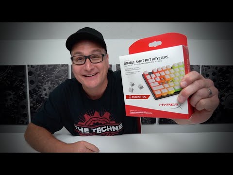 Pakaitiniai klavišai HyperX Full key Set Keycaps, baltos spalvos video