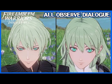 Observing Byleth dialogue - Fire Emblem Warriors Three Hopes