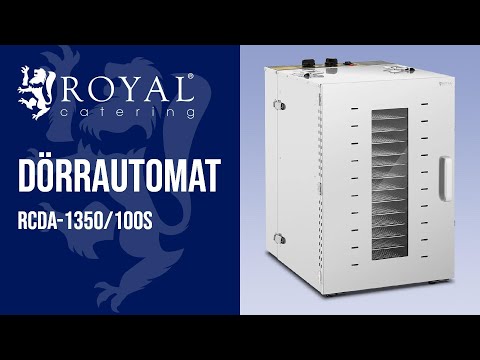 Video - Dörrautomat - 1500 W - 16 Etagen - Royal Catering 