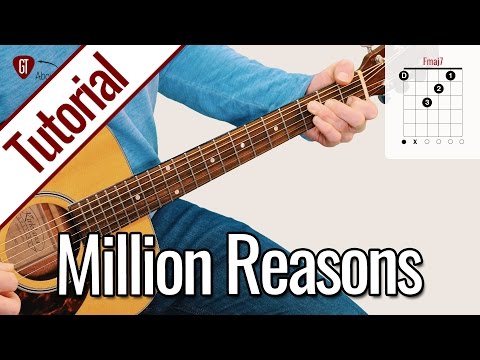 Lady Gaga - Million Reasons | Gitarren Tutorial Deutsch