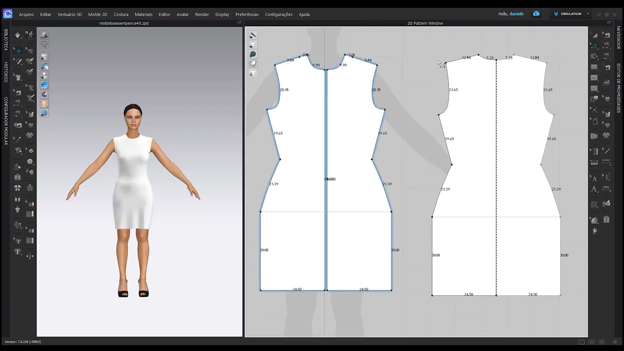 Vestido simples e rápido para iniciantes no Clo3d #3d #clo3dtutorial #clo3dfashiondesign
