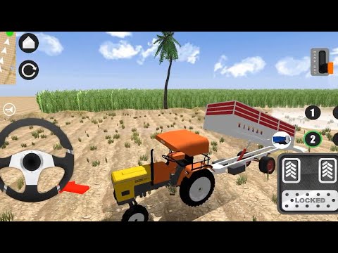 hmt power 16 new tractor trolley loading off road Cargo driving simulator Android gameplay