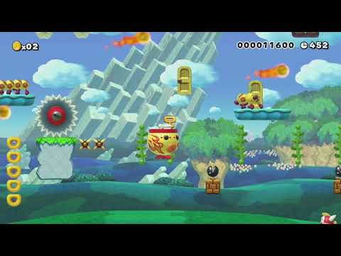 bowser's fire by Sambo Dad - Super Mario Maker - No Commentary 1bk