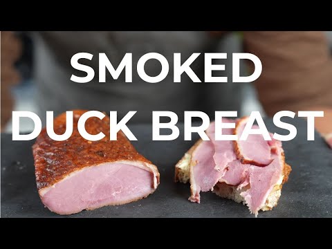 Smoked duck breast - a dream when smoked hot or cold