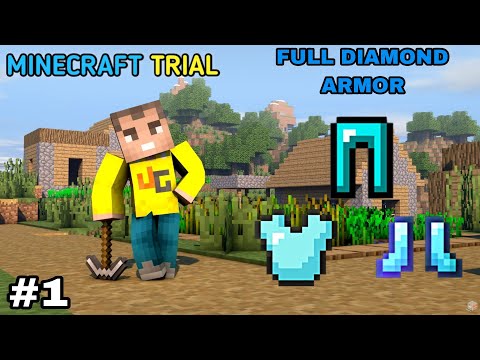 Mohasin Yt - How to Make Full Enchantment Diamond Armor | Minecraft Trial Survival series | God Armor