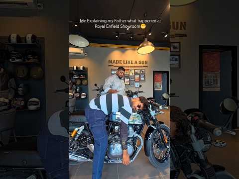 Royal Enfield giving delivery of Royal enfield continental GT 650 Forcefully 🤭 #royalenfield #gt650